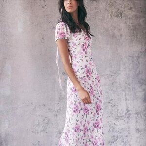 LoveShackFancy Madara Maxi Dress in Trellis Cream